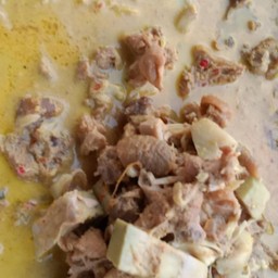 แกงกะทิไก่+ขนุนอ่อน