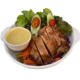 สลัดผักไก่ย่าง