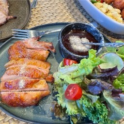 สะโพกไก่ย่าง น้ำจิ้มแจ่ว