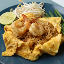 ผัดไทยกุ้งสด