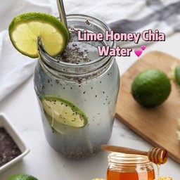 น้ำผึ้งมะนาวเมล็ดเจีย 16 oz( Lime honey chia water)