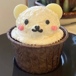 คัพเค้กหมี ไส้วนิลา