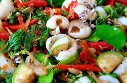 ผัดฉ่าปลาหมึก