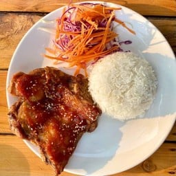 ข้าวไก่ย่างซอสไม่มี6