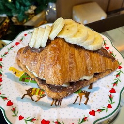 Croissant choco banana