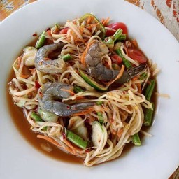 ตำกุ้งสด