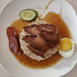 ข้าวหมูแดง(หมูรมควัน)