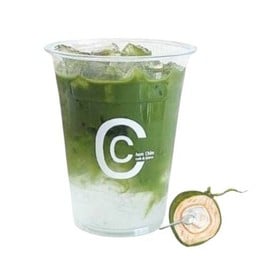 Coconut Matcha (มัจฉะน้ำมะพร้าวสด) (แยกน้ำแข็ง)