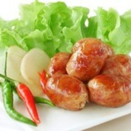 ไส้กรอกอีสานทอด ชุด6ลูก De