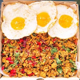 กะเพราหมูสับล้วนๆ จ้า