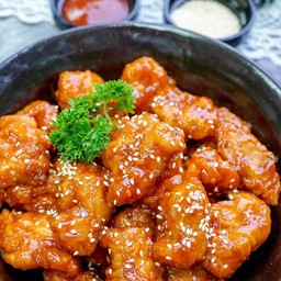เซตเผ็ดซ่า ไก่ซอสเกาหลี