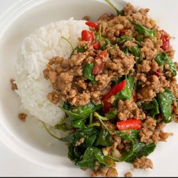 ข้าวกระเพราหมูสับ