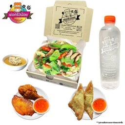 เซ็ต ผัดผักน้ำมันหอยไฟลุก สุดคุ้ม!!!