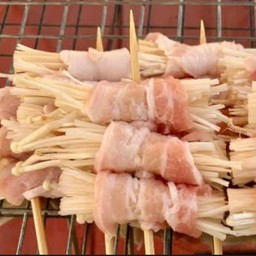 เห็ดเข็มทองพันเบค่อน