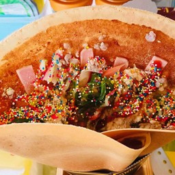 แฮม+ไก่หย่อง+ไก่สับ+ยำสาหร่าย+เม็ดน้ำตาลสี