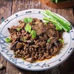 ลาบหมูสุก