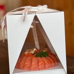เค้กแซลมอนขนาด 2 ปอนด์ (น้ำหนักปลาประมาน 400 กรัม++)