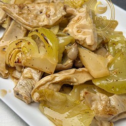 กระเพาะหมูผัดเกี่ยมฉ่าย