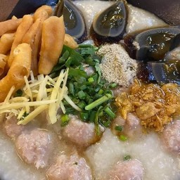 โจ๊กหมู+ไข่เยี่ยวม้า+ปาท่องโก้กรอบ