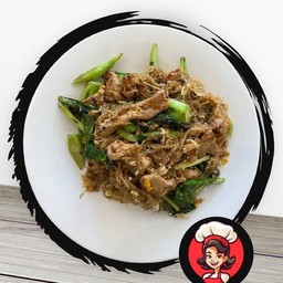 ผัดซีอิ๊วเส้นหมี่ หมู,ไก่
