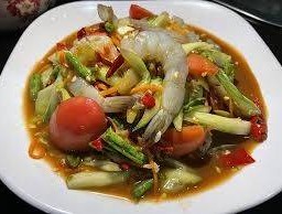 ตำแตงกุ้งสด