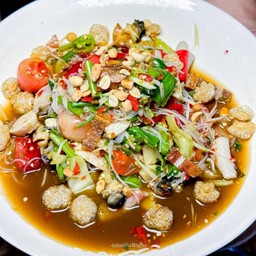 ตำโคตรมั่วเครื่องแน่นมากพร้อมเส้นบีบสด