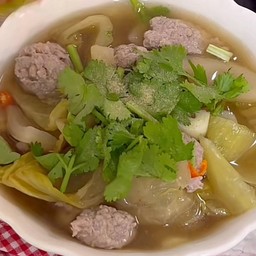 ผักกาดดองหมูสับต้มมะนาว