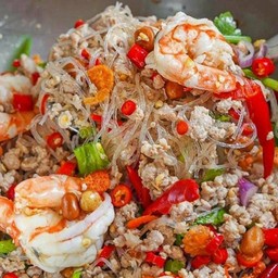 ยําวุ้นเส้นโบราณ กุ้ง