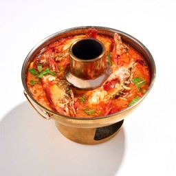 กุ้งแม่น้ำต้มยำน้ำข้น