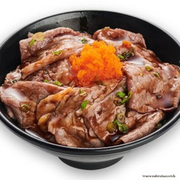 ข้าวหน้าเนื้อวากิว