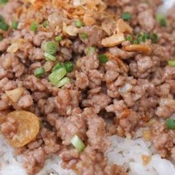 ข้าวหมูสับทอดกระเทียม49
