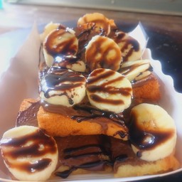 แพนเค้กกล้วยหอม+น้ำผึ้ง