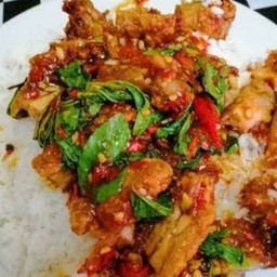 ไก่กรอบซอสเขียวหวาน