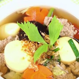 ต้มจืดเต้าหู้สาหร่ายหมูสับ