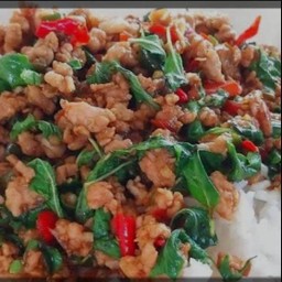 กะเพราเนื้อสับ 200 กรัม