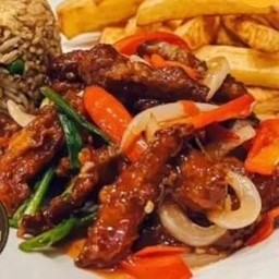 Shreded Chili Beef(Fried Rice&Chips)