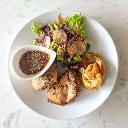 สเต็กไก่สมุนไพร Chicken steak with Thai herb