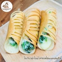 ขายดี!โตเกียวผักโขมไวท์ซอสโฮมเมดแฮมชีส