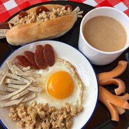 เซทไข่กระทะ ขนมปังเวียดนาม