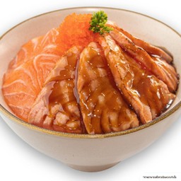 ข้าวหน้าแซลมอนทูโทน (S)