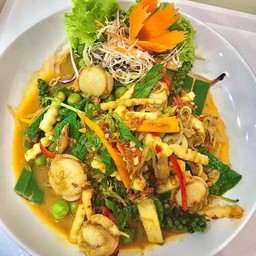 หอยเชลล์ผัดฉ่า