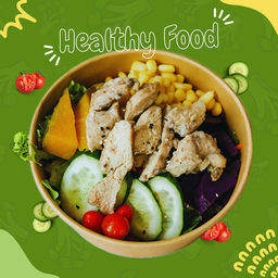 สลัดอกไก่พริกไทยดำ