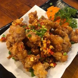 เอ็นไก่คั่วพริกเกลือ