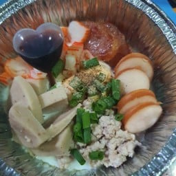 หมึกย่างน้ำจิ้มรสเด็ด(ตลาดลับกลางป่า)