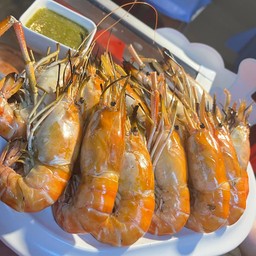 กุ้งเผา หัวมัน (6-7ตัว ครึ่งโล)