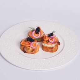 Smoked Salmon Caviar Toasted