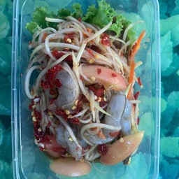 ตำกุ้งสด
