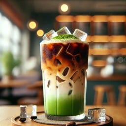 กาแฟชาเขียวมัทฉะเย็น
