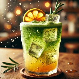 Matcha Honey Yuzu Soda