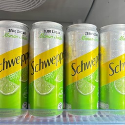 ชเวปส์ น้ำอัดลมมะนาวโซดา สูตรไม่มีน้ำตาล 330 มล.